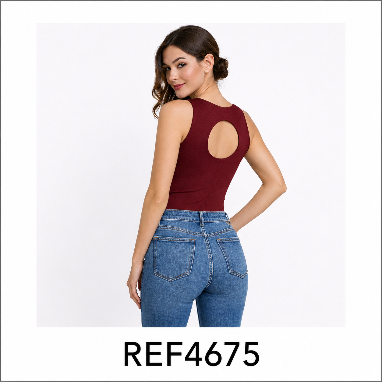 Body doble tela talla única sin mangas — REF-4675